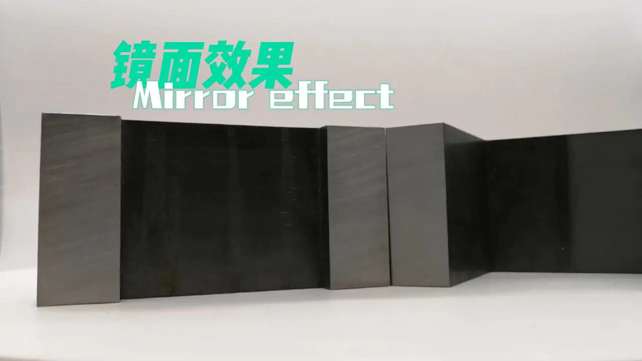 The mirror effect on the finish cutting cores